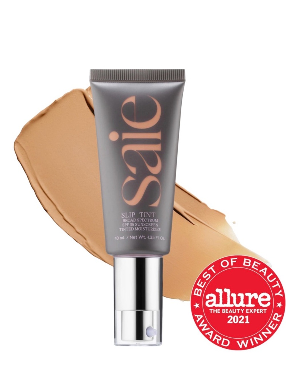 Saie Slip Tint Tinted Moisturizer - Medium Shade 4 (Beige)